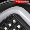 Spec-D Tuning Gmc Sierra Led Tail Lights All Black Housing With Clear Lens 14-18 LT-SIE14JMLED-V2-TM